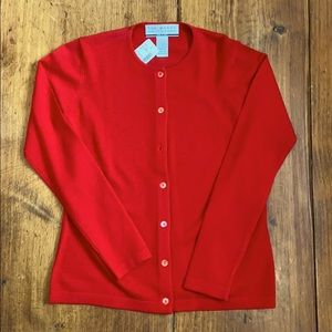 Red Saks Fifth Avenue Cardigan
